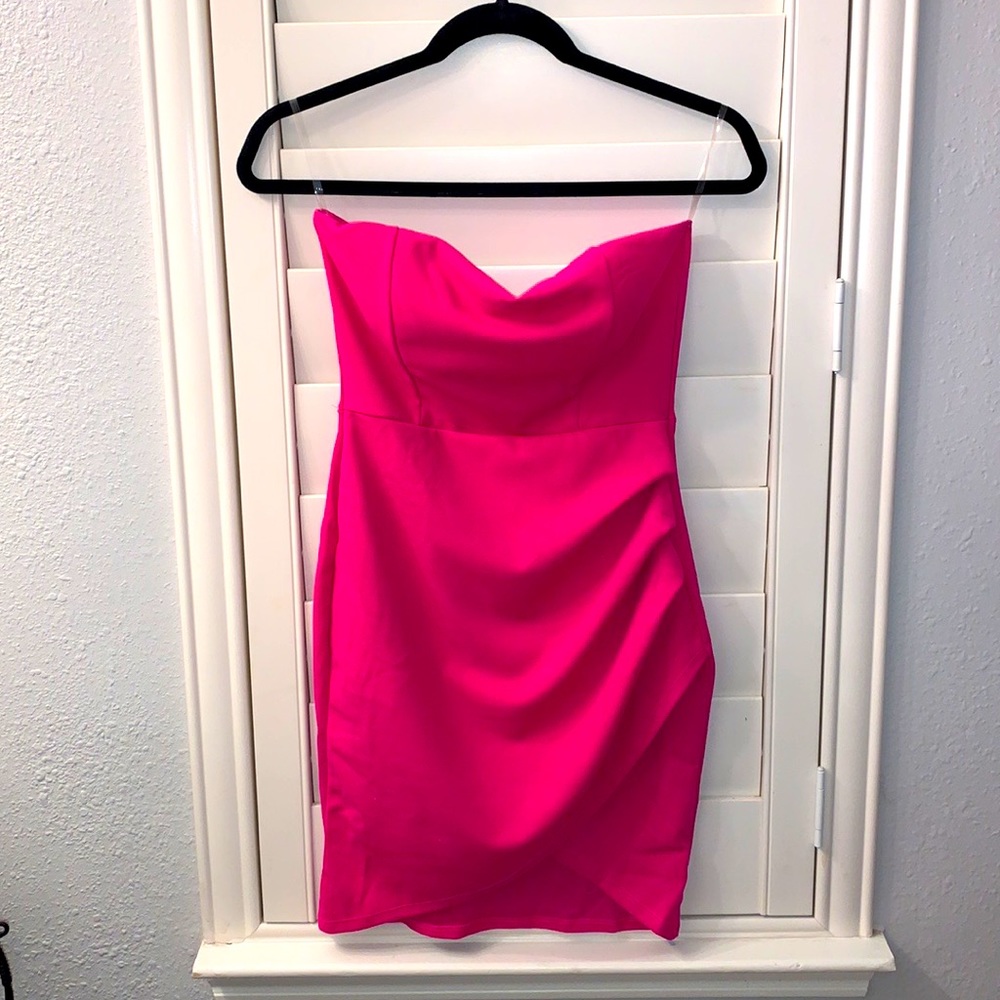 Fuchsia cocktail dress
